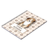 Niedlicher Beagle-Footprint Notizblock (Linke Seite)