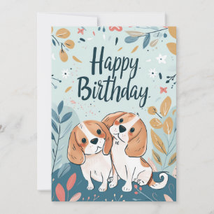 Niedlicher Beagle Geburtstag Feiertagskarte