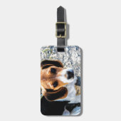 Niedlicher Beagle Gepäckanhänger (Vorderseite vertikal)