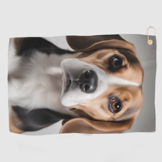 Niedlicher Beagle Golfhandtuch (Horizontal)