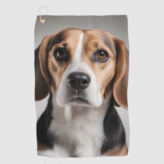 Niedlicher Beagle Golfhandtuch (Vorderseite)
