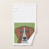 Niedlicher Beagle Handtuchhalter Set (Handtuch)