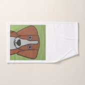 Niedlicher Beagle Handtuchhalter Set (Handtuch)