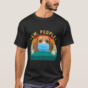 Niedlicher Beagle Hund Ew Menschen tragen T-Shirt