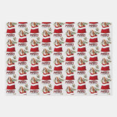 Niedlicher Beagle Hund in der Weihnachtsgeschenkta Geschenkpapier Set (Vorderseite 2)