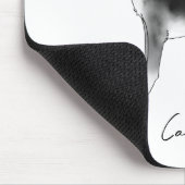 Niedlicher Beagle Hund in Schwarz/Weiß und Individ Mousepad (Ecke)