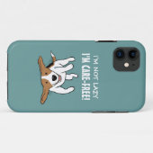 Niedlicher Beagle - Hund mit kundenspezifischem Case-Mate iPhone Hülle (Rückseite (Horizontal))