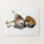 Niedlicher Beagle-Hund Puzzle (Horizontal)