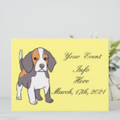 Niedlicher Beagle Hund Rasse Thunder_Cove (Stehend Vorderseite)