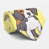 Niedlicher Beagle Hund Rasse Thunder_Cove Krawatte (Gerollt)