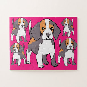 Niedlicher Beagle Hund Rasse Thunder_Cove Puzzle