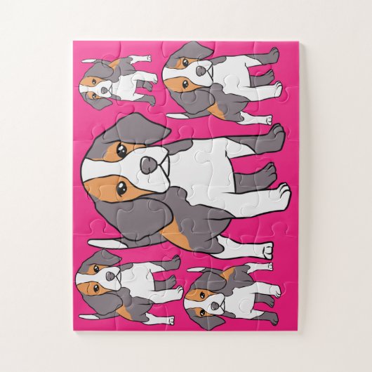 Niedlicher Beagle Hund Rasse Thunder_Cove Puzzle (Vertikal)
