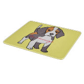 Niedlicher Beagle Hund Rasse Thunder_Cove Schneidebrett (Ecke)