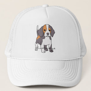 Niedlicher Beagle Hund Rasse Thunder_Cove Truckerkappe