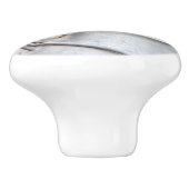 Niedlicher Beagle Hund Welpe in einer Milchkühne - Keramikknauf (Seitenansicht)