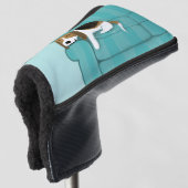Niedlicher Beagle Hundeschluss Golf Headcover (3/4 Vorderseite)