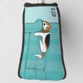 Niedlicher Beagle Hundeschluss Golf Headcover (Rotieren 90)