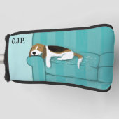 Niedlicher Beagle Hundeschluss Golf Headcover (Vorderseite)