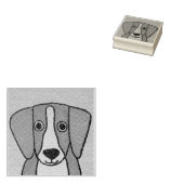 Niedlicher Beagle Kautschuk Briefmarke Gummistempel (Stempel)