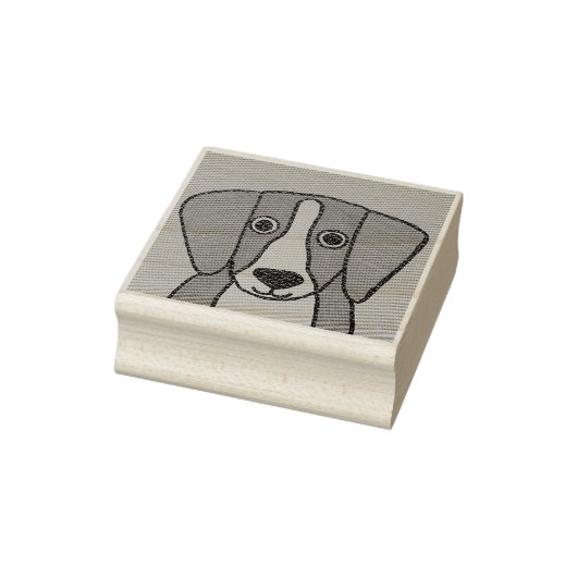 Niedlicher Beagle Kautschuk Briefmarke Gummistempel (Stempel)