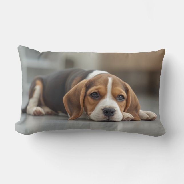 Niedlicher Beagle Lendenkissen (Vorderseite)