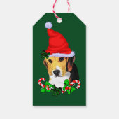 Niedlicher Beagle Liebt Weihnachtsgeschenke Geschenkanhänger (Rückseite)
