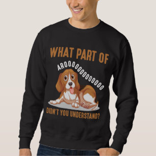 Niedlicher Beagle Mutterwelpen-Beagle-Welpe Sweatshirt