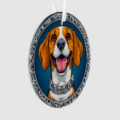 Niedlicher Beagle Ornament (Vorderseite)
