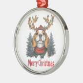 Niedlicher Beagle Ornament Aus Metall (Links)