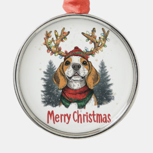 Niedlicher Beagle Ornament Aus Metall
