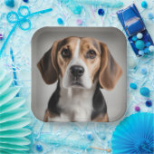Niedlicher Beagle Pappteller (Party)