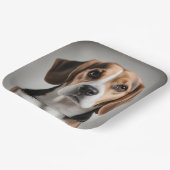 Niedlicher Beagle Pappteller (Gewinkelt)