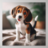 Niedlicher Beagle Poster (Vorne)