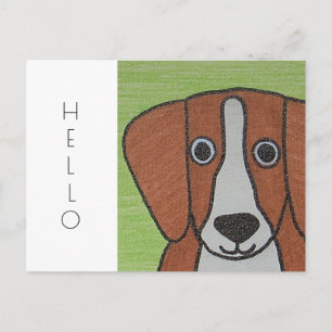 Niedlicher Beagle Postkarte