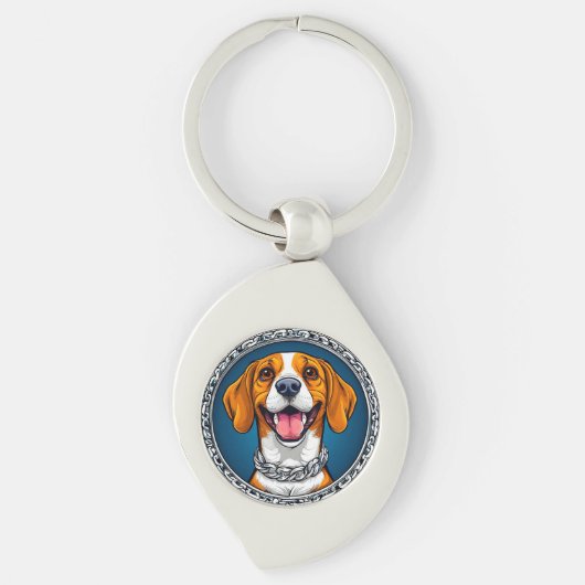 Niedlicher Beagle Schlüsselanhänger (Vorderseite)