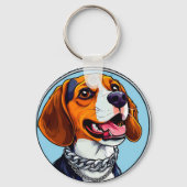 Niedlicher Beagle Schlüsselanhänger (Vorderseite)