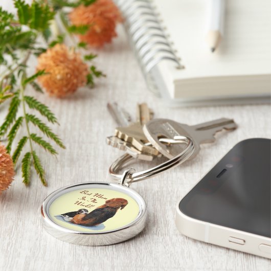 Niedlicher Beagle Schlüsselanhänger (Seite)