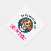 Niedlicher Beagle Serviette (Ecke)