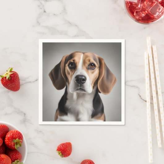 Niedlicher Beagle Serviette (Beispiel)