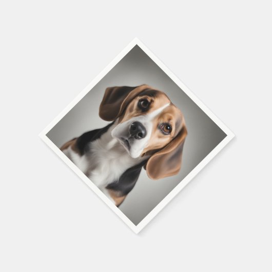 Niedlicher Beagle Serviette (Ecke)