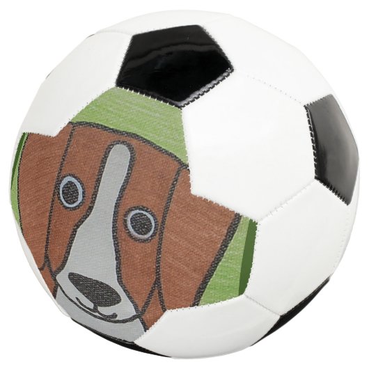 Niedlicher Beagle Soccer Ball (Dreiviertel)