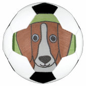 Niedlicher Beagle Soccer Ball (Vorderseite)