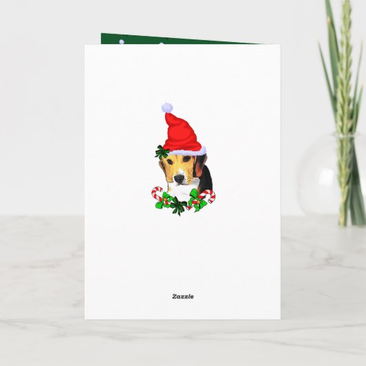 Niedlicher Beagle Weihnachten (Rückseite)