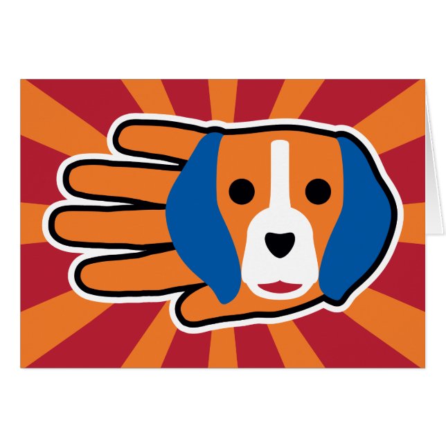 Niedlicher Beagle-Welpe (Vorderseite (Horizontal))