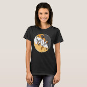 Niedlicher Beagle Welpe Yin Yang Beagle Eigentümer T-Shirt (Vorne ganz)