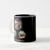 Niedlicher Beagle Welpe Zweifarbige Tasse (Vorderseite Links)