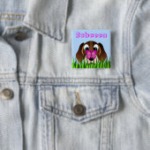 Niedlicher Beagle-Welpen-Hunde-und Button (Beispiel)