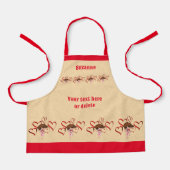 Niedlicher Beagle Welpen und Herz Personalisiert Schürze (Vorderseite)