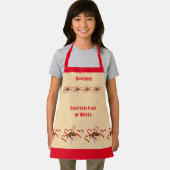 Niedlicher Beagle Welpen und Herz Personalisiert Schürze (Insitu)