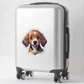 Niedlicher Beagle Welpenhund Aufkleber (Koffer)